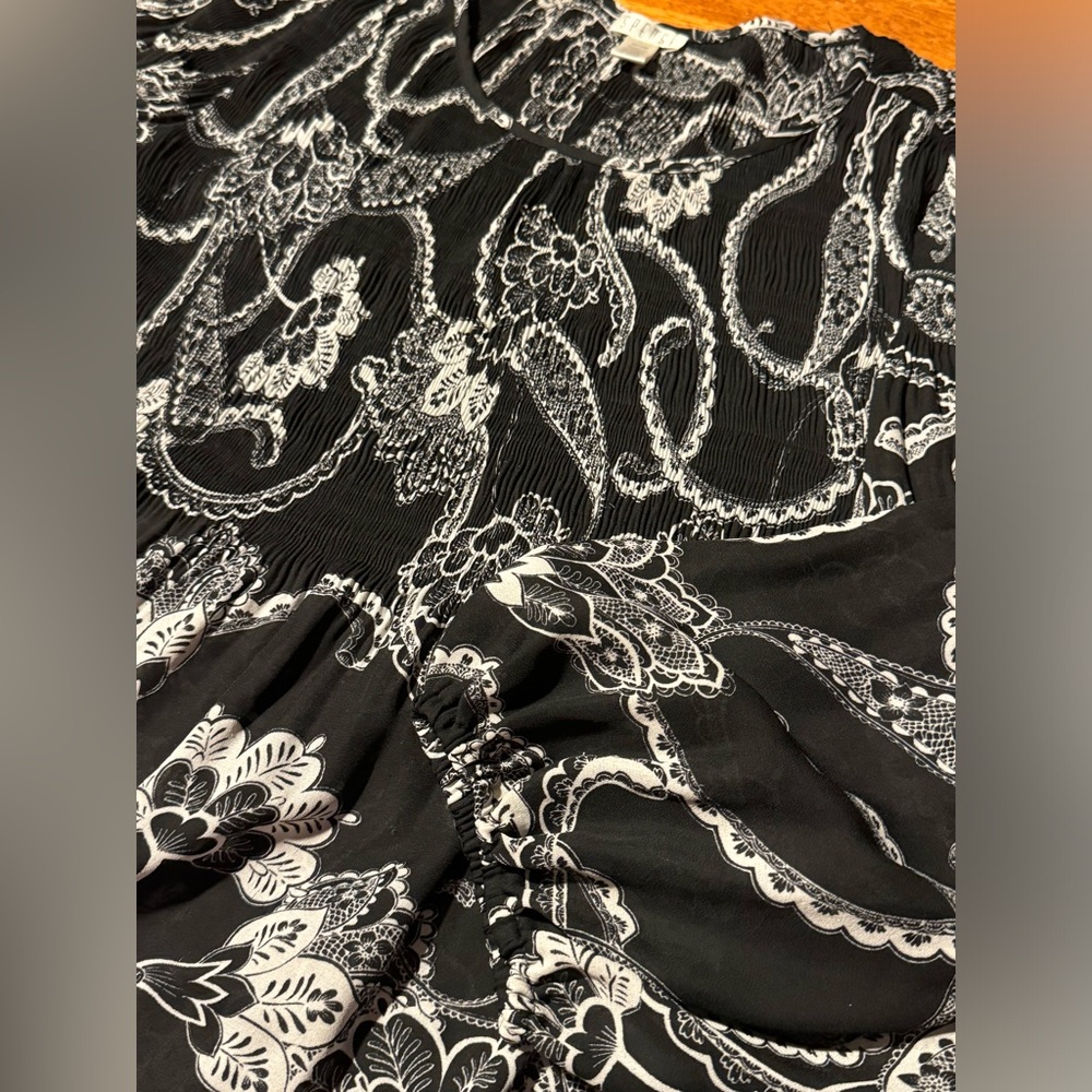 Women's Spense Floral Paisley Blouse 3/4 Sleeve - Picture 3 of 4